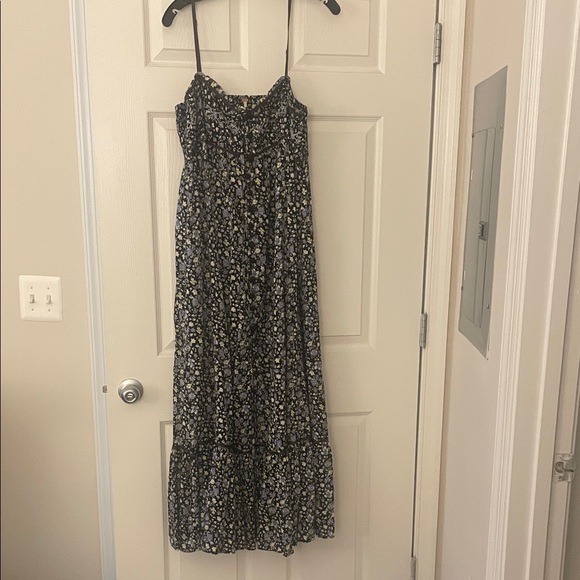 Free People Black Floral Maxi Dress: Molly Jo Midi dress - Picture 2 of 10